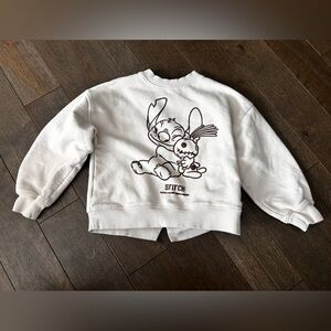 Disney Zara collab lilo &‎ stitch sweater size 8/9